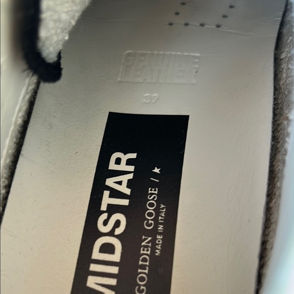 Golden Goose Mid Star Black and Tan Sneakers with Leopard laces |39/8 - Picture 5 of 10